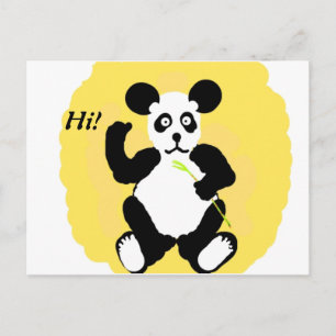 Funny Panda Postkarte