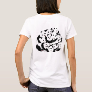 Funny Panda T - Shirt Happy Family Pandas