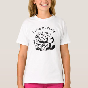 Funny Panda T - Shirt mit Text - Ich Liebe meine F
