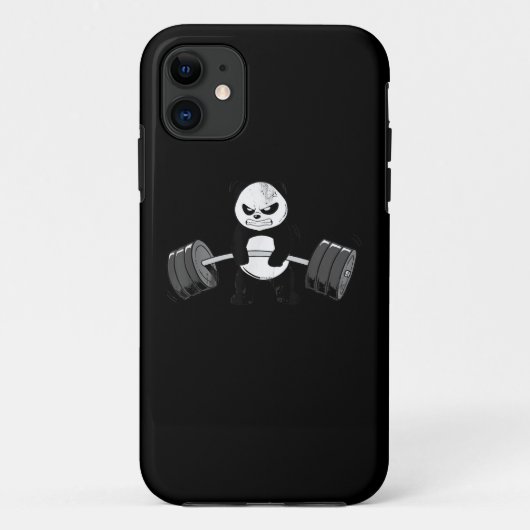 Funny Panda Workout Kitten Gym Deadlift Power Case-Mate iPhone Hülle (Rückseite)