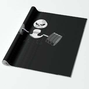 Funny Panda Workout Kitten Gym Deadlift Power Geschenkpapier