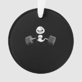 Funny Panda Workout Kitten Gym Deadlift Power Ornament (Vorderseite)