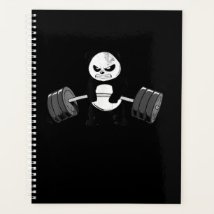 Funny Panda Workout Kitten Gym Deadlift Power Planer