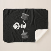 Funny Panda Workout Kitten Gym Deadlift Power Sherpadecke (Vorderseite (Horizontal))