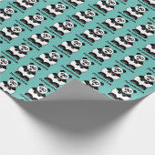 Funny Pandamonium Panda Cartoon, Niedlich Stress P Geschenkpapier (Ecke)