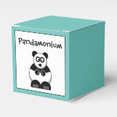 Funny Pandamonium Panda Cartoon, Niedlich Stress P Geschenkschachtel (Vorderseite)
