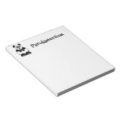 Funny Pandamonium Panda Cartoon, Niedlich Stress P Notizblock (angewinkelt)