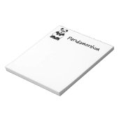 Funny Pandamonium Panda Cartoon, Niedlich Stress P Notizblock (Rotiert)