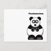 Funny Pandamonium Panda Cartoon, Niedlich Stress P Postkarte (Vorderseite)