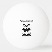 Funny Pandamonium Panda Cartoon, Niedlich Stress P Tischtennisball (Vorderseite)