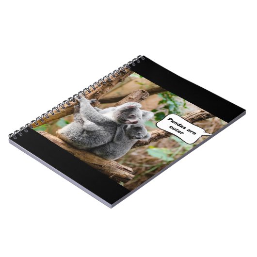 Funny Pandas oder Koalas - Was sind niedlicher? Notizblock (Linke Seite)