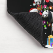 Funny Pandas Santa Hat Christmas Tree Ornament T S Mousepad (Ecke)