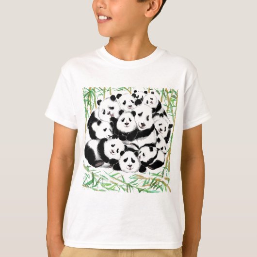 Funny Pandas T - Shirt (Vorderseite)
