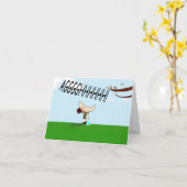 Funny Pandemic Cartoon Personalisiert Gruß Karte (Gelbe Blume)