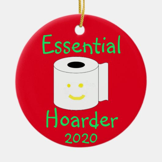 Funny Pandemic Keramik Ornament (Vorne)