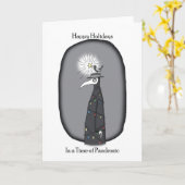 Funny Pandemic Weihnachts Pest Ärzteschaft Urlaub Karte (Gelbe Blume)