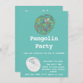 Funny Pangolin Absperrung frei Covid19 Spaß Party (Vorne/Hinten)