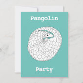 Funny Pangolin Absperrung frei Covid19 Spaß Party (Rückseite)