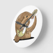 Funny Pangolin Runde Wanduhr (Winkel)