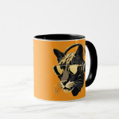 Funny Panther Jammin' Tasse (VorderseiteRechts)