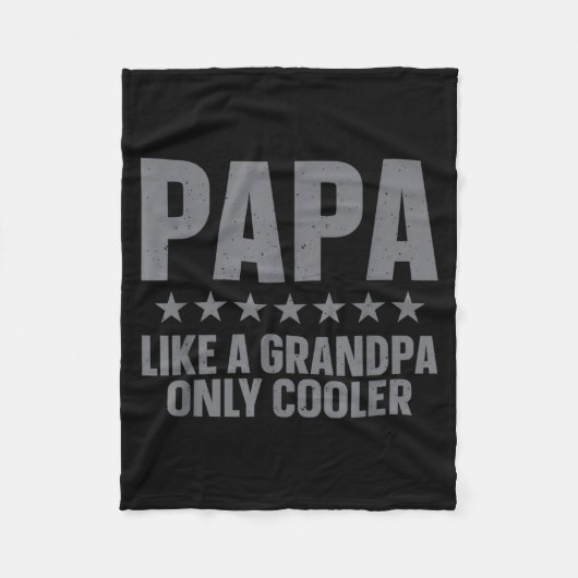 Funny Papa Art For Grandpa From Grandkids Father's Fleecedecke (Vorderseite)