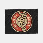 Funny Papa Art For Grandpa From Grandkids Father's Fleecedecke (Vorderseite (Horizontal))