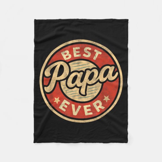 Funny Papa Art For Grandpa From Grandkids Father's Fleecedecke (Vorderseite)