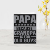 Funny Papa Art For Grandpa From Grandkids Father's Karte (Gelbe Blume)
