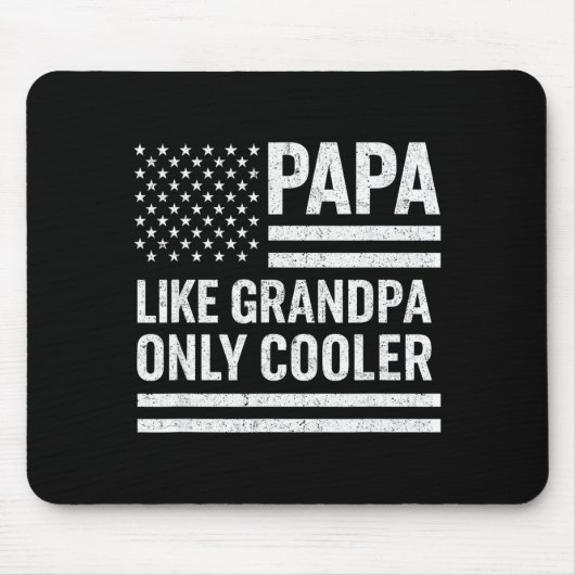 Funny Papa Art For Grandpa From Grandkids Father's Mousepad (Vorne)
