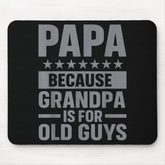 Funny Papa Art For Grandpa From Grandkids Father's Mousepad (Vorne)