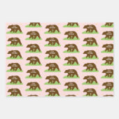 Funny Papa Bärenverpackungspapier Geschenkpapier Set (Vorderseite 3)