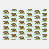 Funny Papa Bärenverpackungspapier Geschenkpapier Set (Vorderseite 2)