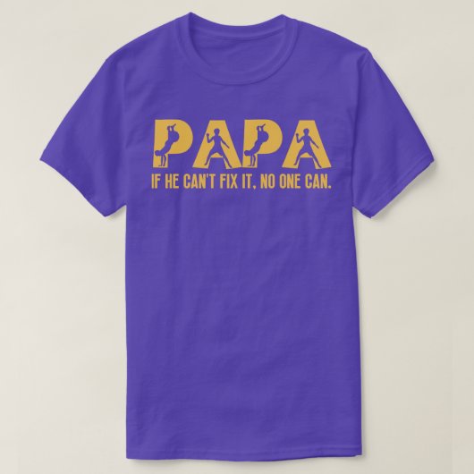 Funny Papa Birthday 4 T-Shirt (Design vorne)