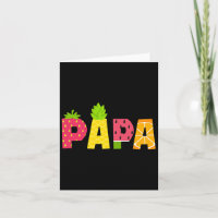 Funny Papa Fruitarian Lover Summer Men Frucht Slic