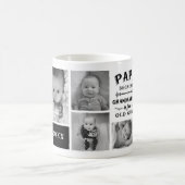 Funny Papa Großvater Foto Collage Kaffeetasse (Mittel)