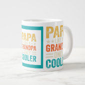 Funny "Papa like a Opa Nur Cooler" Jumbo-Tasse (Vorderseite Rechts)