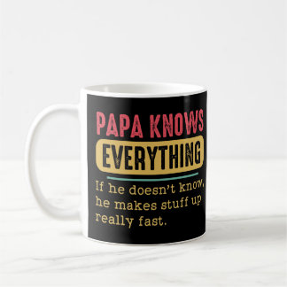 Funny Papa weiß alles Kaffeetasse
