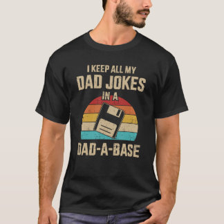 Funny Papa Witze Papa-a-Base Vintager Vater Tag T-Shirt