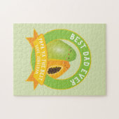 Funny Papa Ya Der Niedlichste Papaya Pub zum Vater Puzzle (Horizontal)