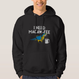Funny Papagei Macaw Kaffee I Scarlet Macaw Owne Hoodie