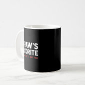 Funny Papaw's Favorite Granhild I'm Papaw's Favori Kaffeetasse (Vorderseite Links)