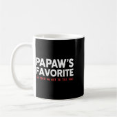 Funny Papaw's Favorite Granhild I'm Papaw's Favori Kaffeetasse (Links)