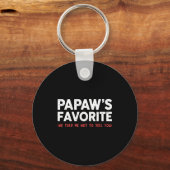 Funny Papaw's Favorite Granhild I'm Papaw's Favori Schlüsselanhänger (Vorderseite)