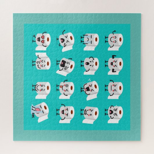 Funny Paper Emjoi Puzzle (Horizontal)