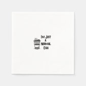 Funny Paper Napkin mit Schnurrkaffee/Teetasse Serviette (Vorderseite)