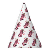 Funny Paper Party Hat mit Playful Sloth - Lächeln Partyhütchen (Rechts)