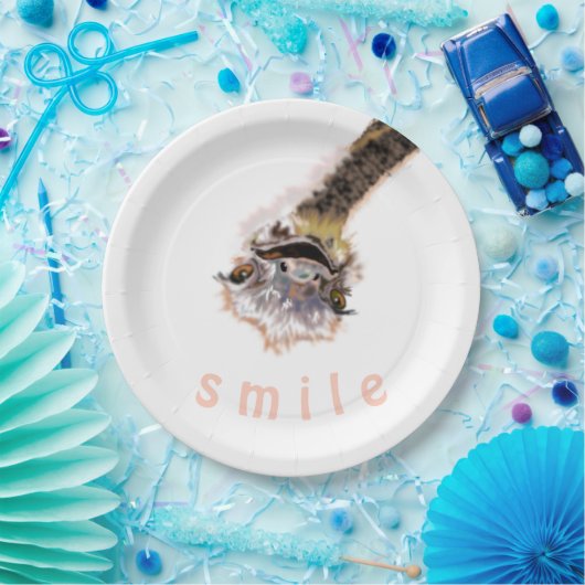 Funny Paper Tellers spielen Strauß lächeln Ihren T Pappteller (Party)