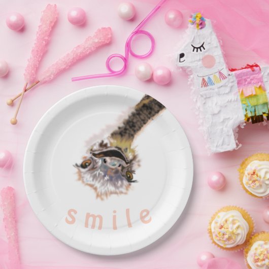 Funny Paper Tellers spielen Strauß lächeln Ihren T Pappteller (Party)