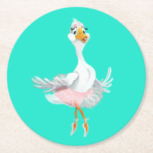 Funny Paper Untersetzer Ballerina Duck - Ihre Farb
