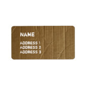 Funny Pappe Adressaufkleber (Vorne)